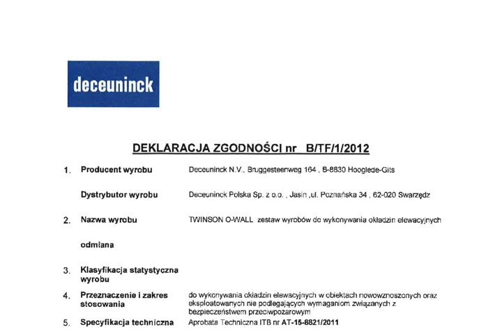 Deklaracje zgodności