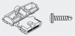 Zestaw: łączniki PVC do deski 9555 (stosować z 9522, 9523 i 9524) + wkręty